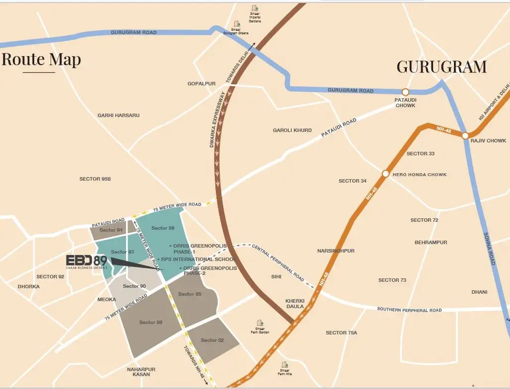 Location Advantages Of Emaar EBD 89