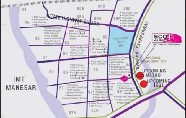 Location Advantages Of Raheja SCO Plots 84