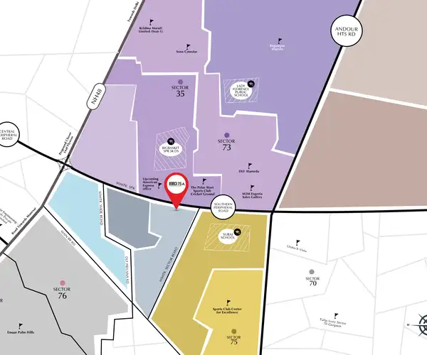 Location Advantages Of Emaar EBD 75A Gurgaon