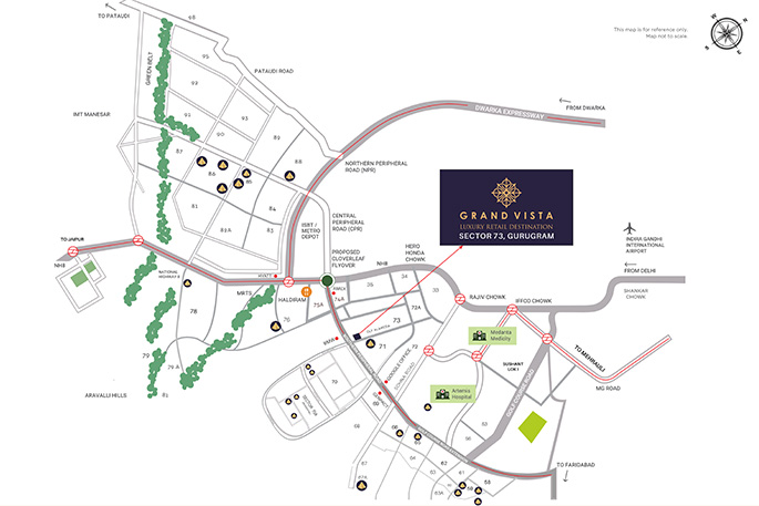 Location Advantages Of Pyramid Grand Vista Sector 73 Gurgaon
