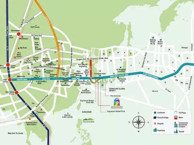 Location Advantages Of Signature Global Sector 36 Gurgaon